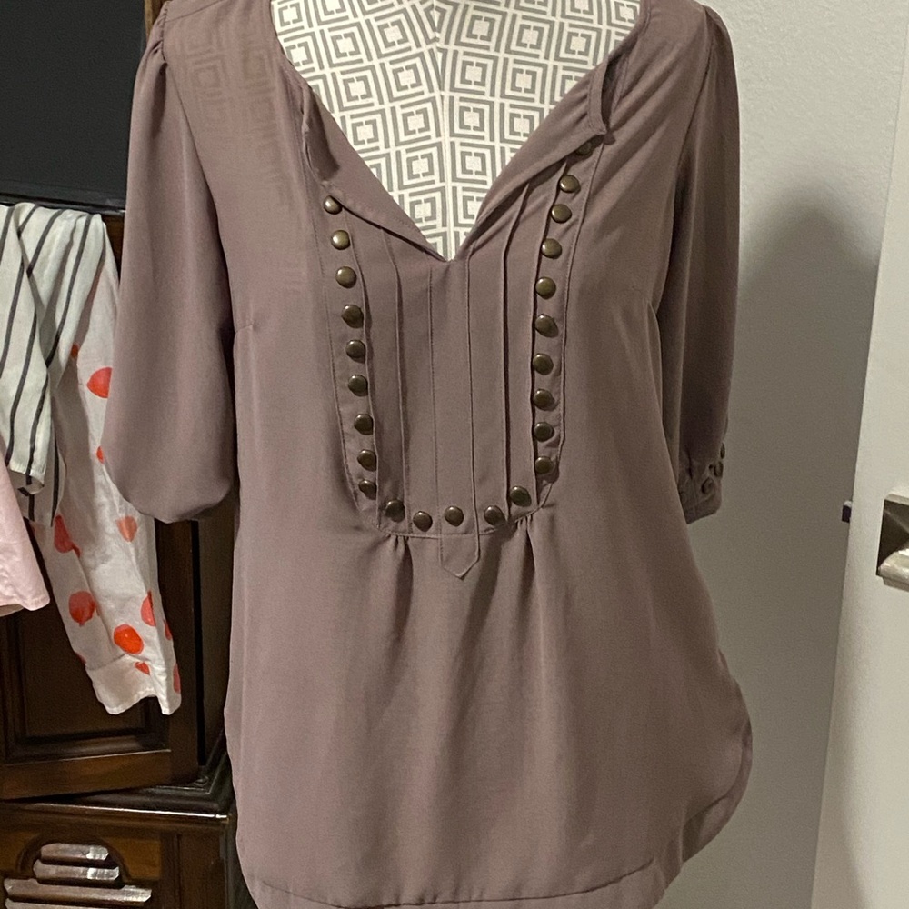 Dusty purple blouse